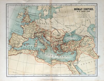 Carte ancienne de l'Empire romain