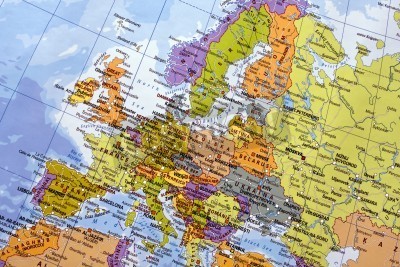 Sticker  carte de l'Europe.