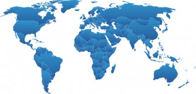 Sticker  carte du monde