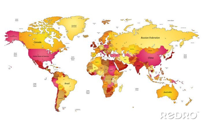 Sticker  Carte du monde