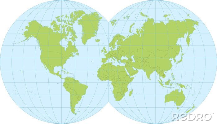 Sticker  Carte du monde