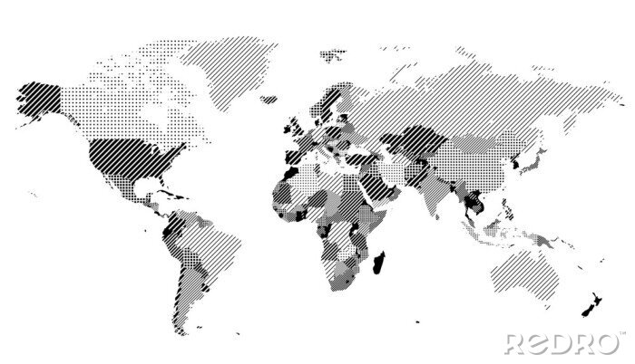 Sticker  Carte du monde