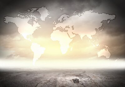 Sticker  Carte du monde