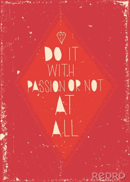 Sticker  Carte postale de motivation avec un diamant