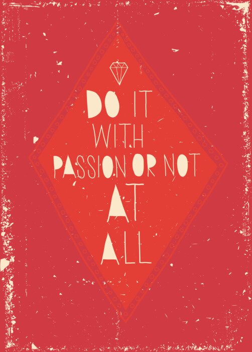 Sticker  Carte postale de motivation avec un diamant