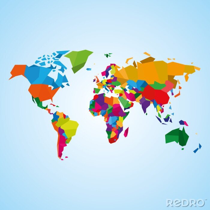 Sticker  cartes du monde