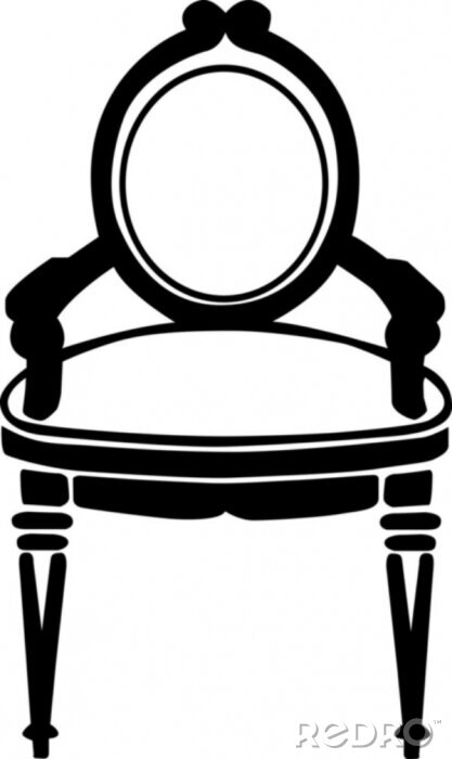 Sticker  chaise illustration vectorielle