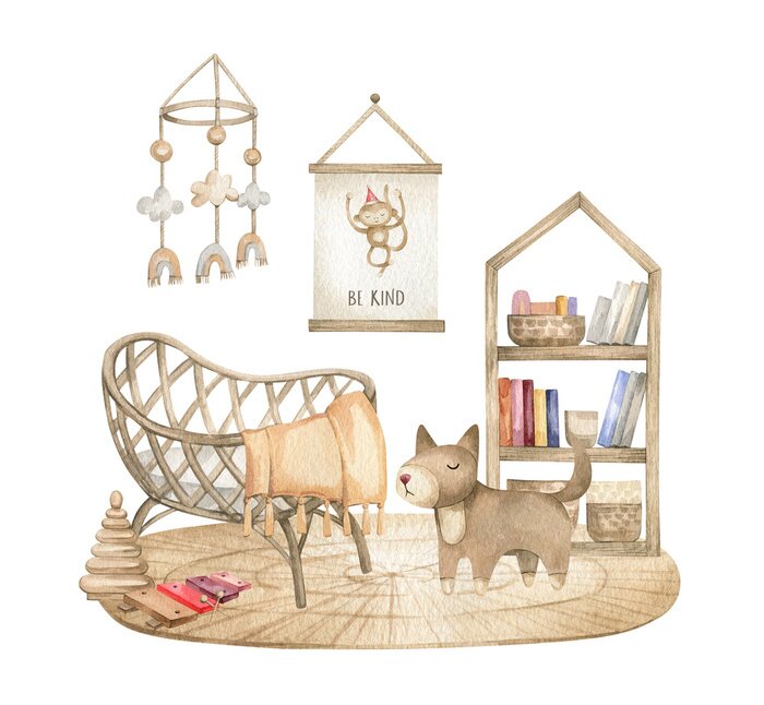 Sticker  chambre de chien