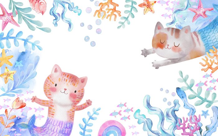 Sticker  Chat sirènes