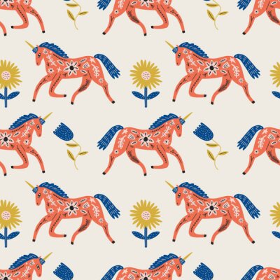 Chevaux à motifs de style bohème