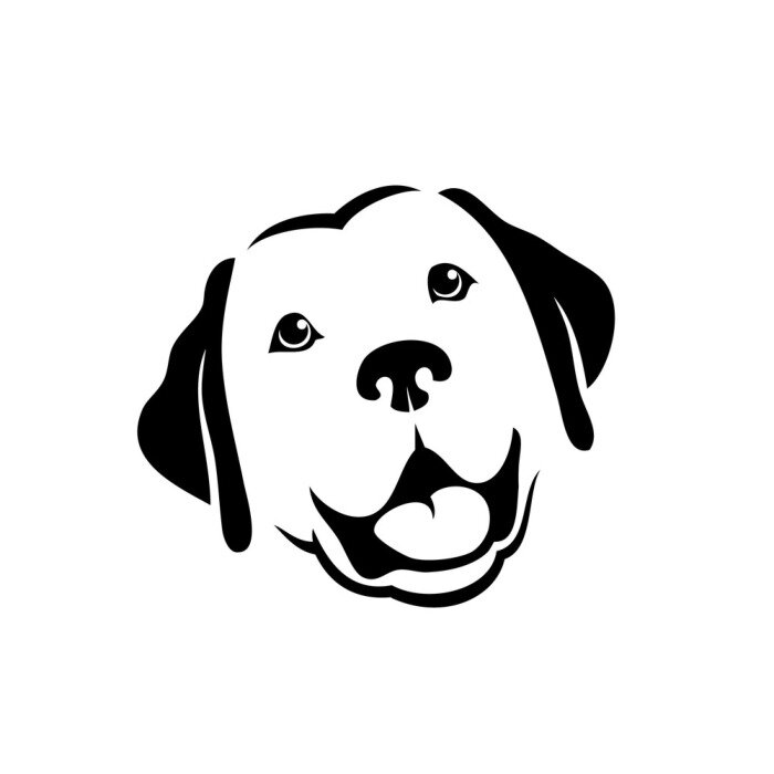 Sticker  Chien retriever labrador