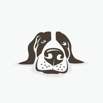 Sticker  chien, tête