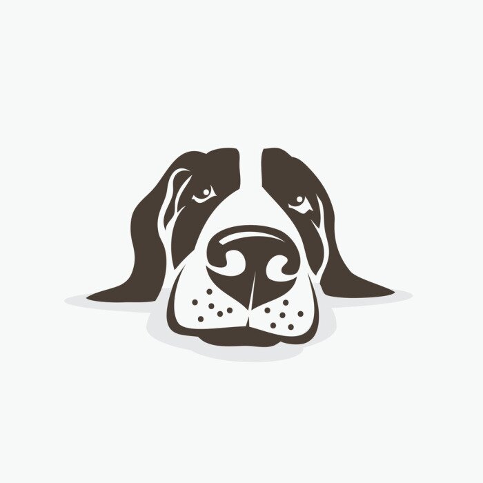 Sticker  chien, tête