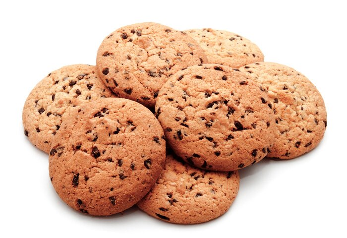 Sticker  Chocolat, puce, cookies, isolé