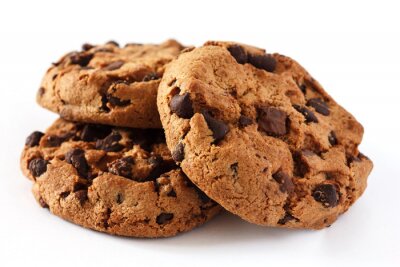 Sticker  Chocolate chip cookie sur blanc
