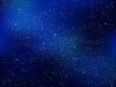 Ciel bleu marine avec des étoiles