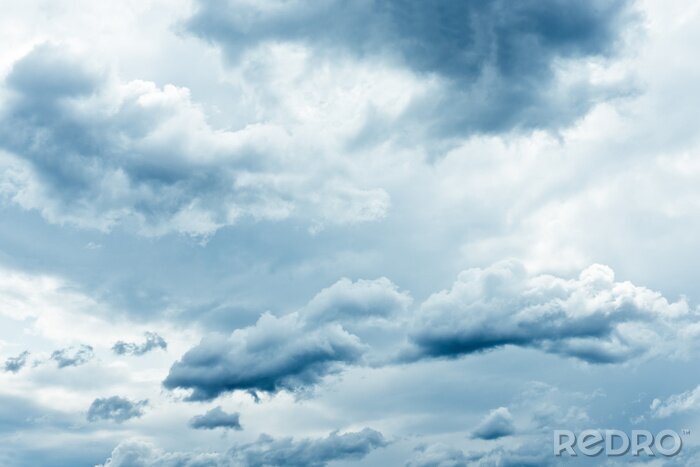 Sticker  Ciel orageux avec des nuages gris