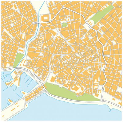 Sticker  Cityplan Palma de Mallorca (Majorque)