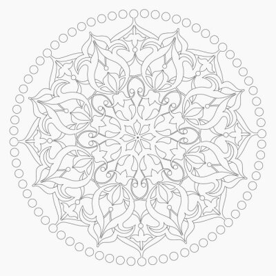 Sticker  Çizgilerle  Islami Motif