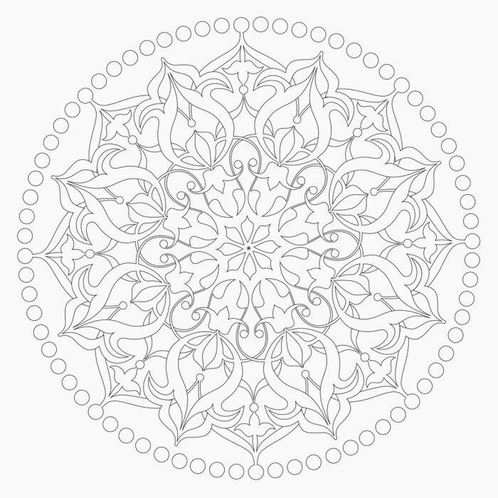 Sticker  Çizgilerle  Islami Motif