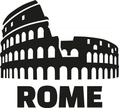 Sticker  Colosseum rome allemand