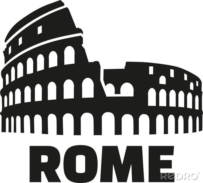 Sticker  Colosseum rome allemand
