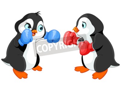 Sticker  Combats de pingouins