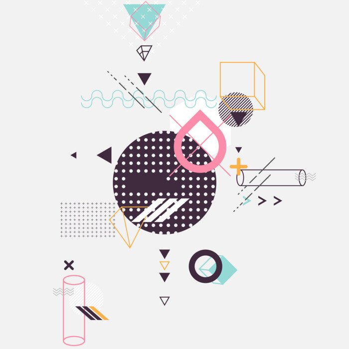 Sticker  Composition de figures géométriques