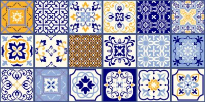 Sticker  Composition de tuiles Azulejo