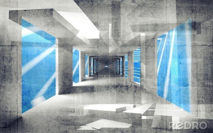 Sticker  Conception 3D abstraite