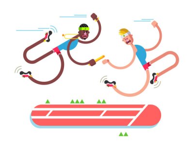 Sticker  Conception d'athlétisme relais