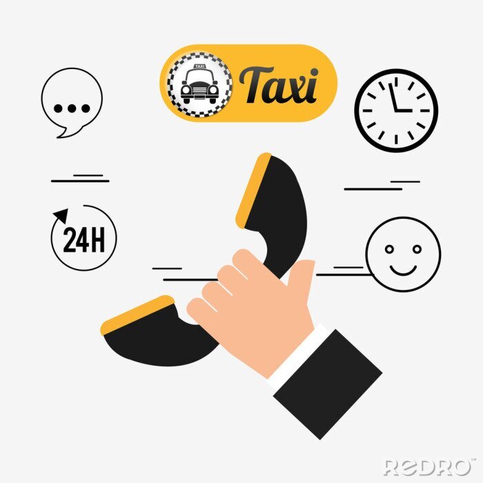 Sticker  Conception de service de taxi