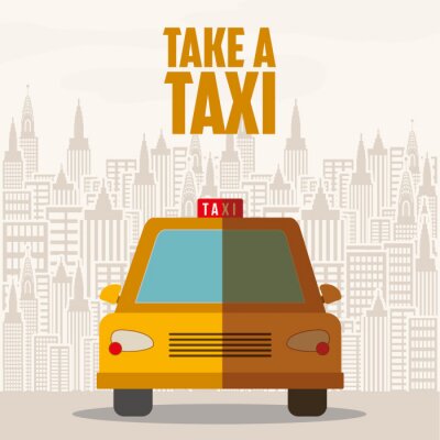 Sticker  Conception de service de taxi