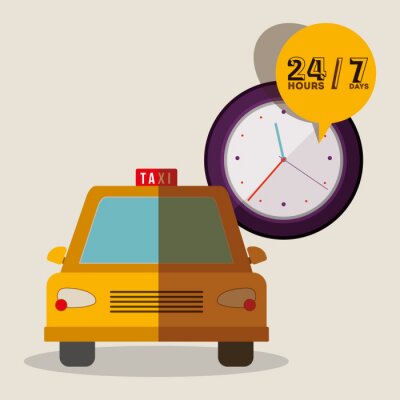 Sticker  Conception de service de taxi