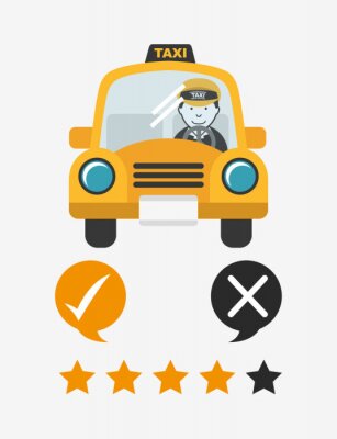 Sticker  Conception de service de taxi