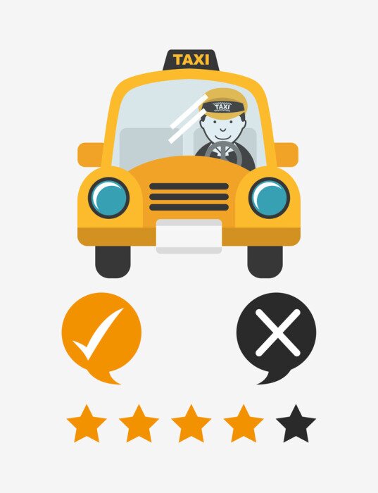 Sticker  Conception de service de taxi