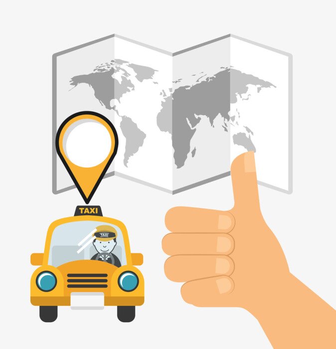 Sticker  Conception de service de taxi