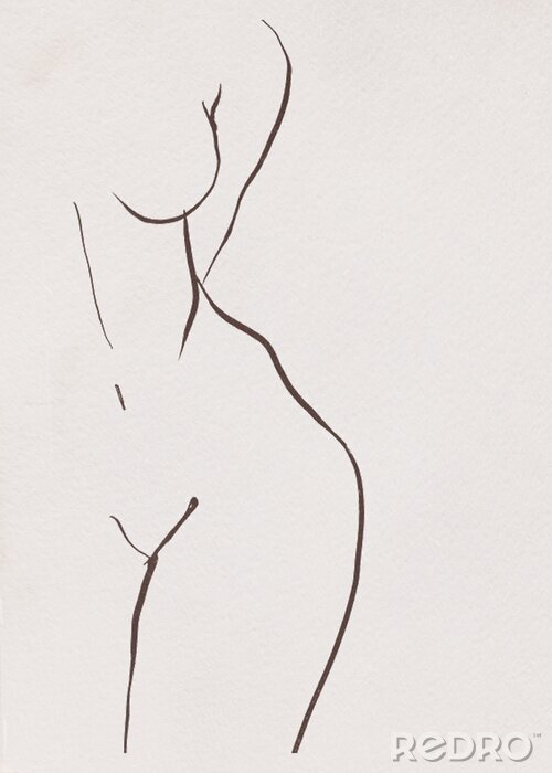 Sticker  Corps féminin nu