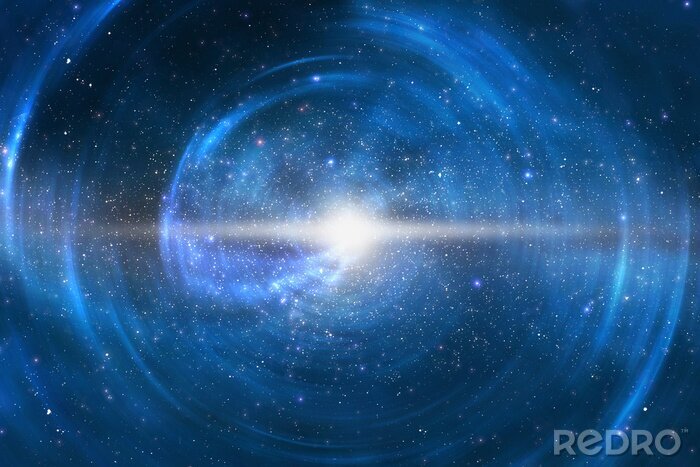 Sticker  Cosmos illuminé par une lumière inconnue