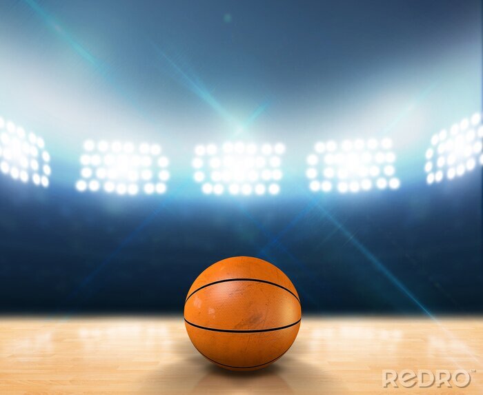 Sticker  Cour intérieure illuminée Basketball