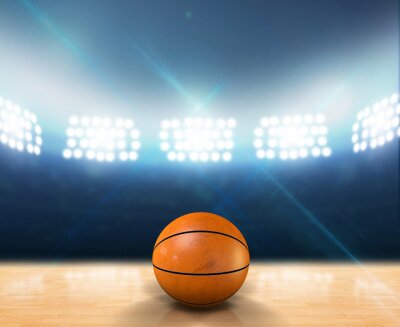 Sticker  Cour intérieure illuminée Basketball