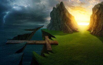 Sticker  Cross over the chasm