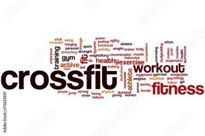 Sticker  Crossfit mot nuage