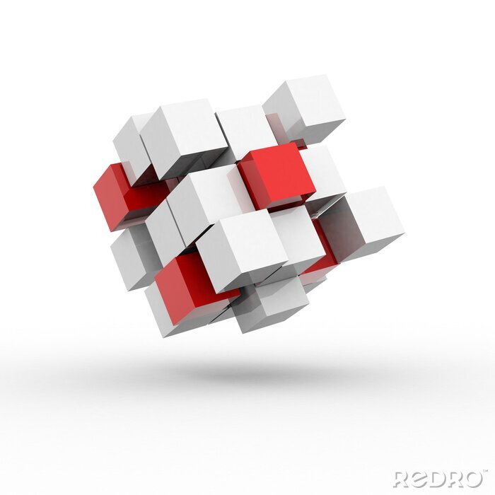 Sticker  Cube / Blocs / Concept / 3D