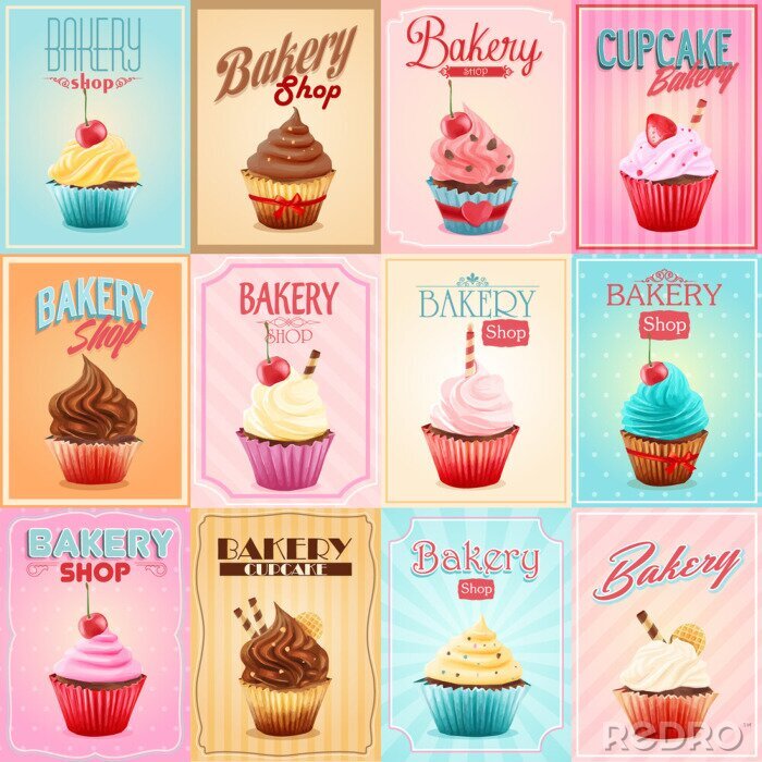 Sticker  CUPCAKE BOUTIQUE DE Boulangerie