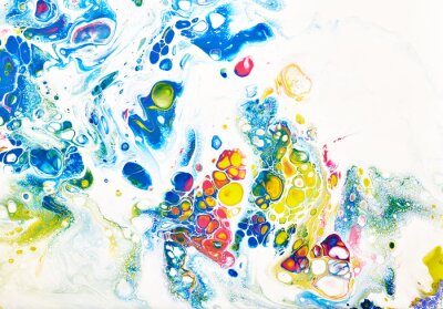 Sticker  Danse arc-en-ciel des peintures