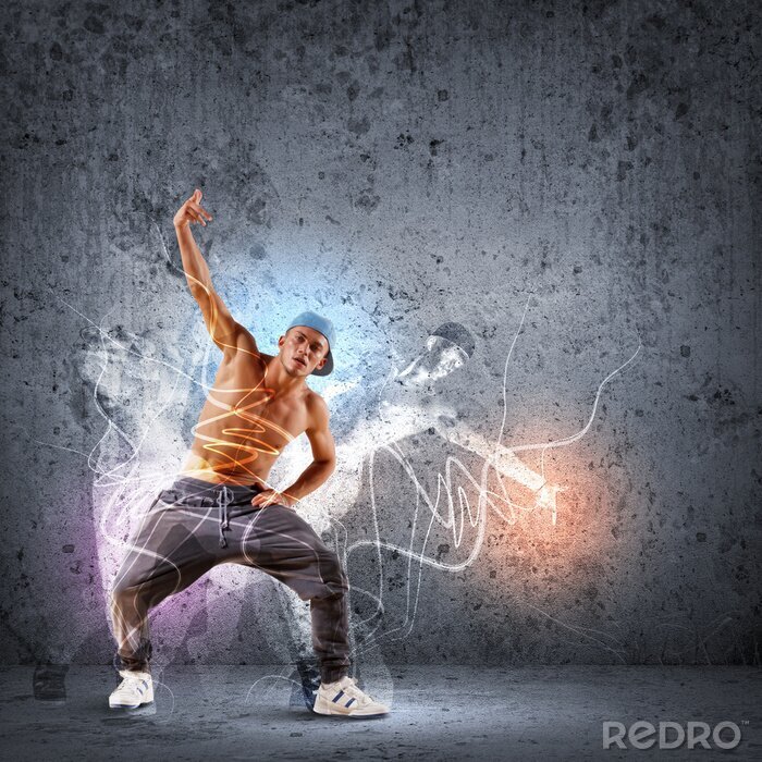 Sticker  Danse moderne abstrait