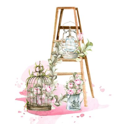 Sticker  Décoration dans le style shabby chic