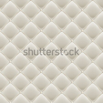 Sticker  Decorative Upholstery Soft Gloss seamless Quilted Pattern. True Luxury Template with Gold Thread. And also includes EPS 10 vector