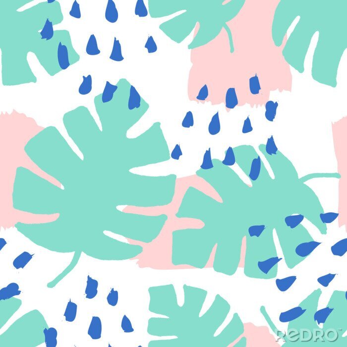 Sticker  Des feuilles dans une version moderne